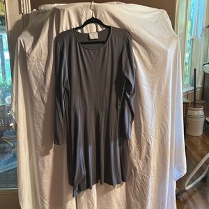 Gray tunic or dress  asymmetrical. Chalet designer